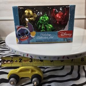 Disney Stitch Holiday Collector Set - Gold, Green, Red Figures
